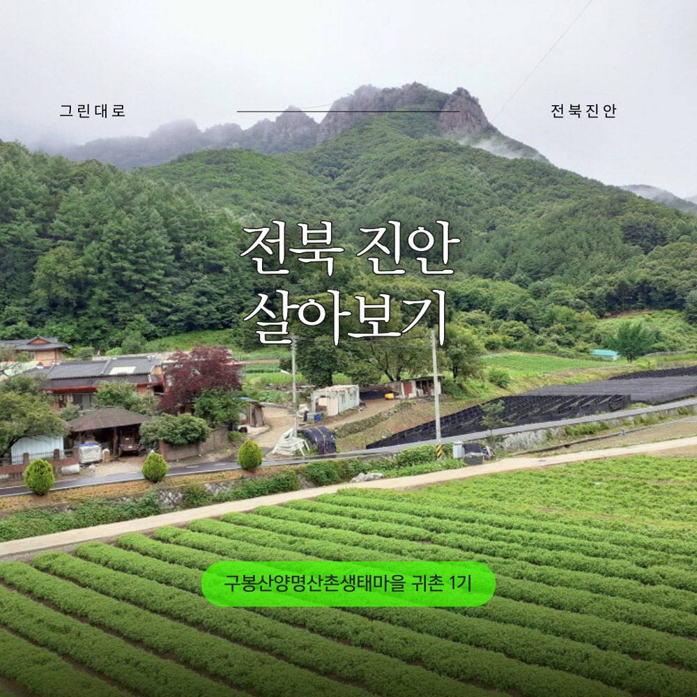 진안 구봉산양명산촌생태마을 살아보기 1기 (농촌 살아보기, 숙소사진 있음)-썸네일-0