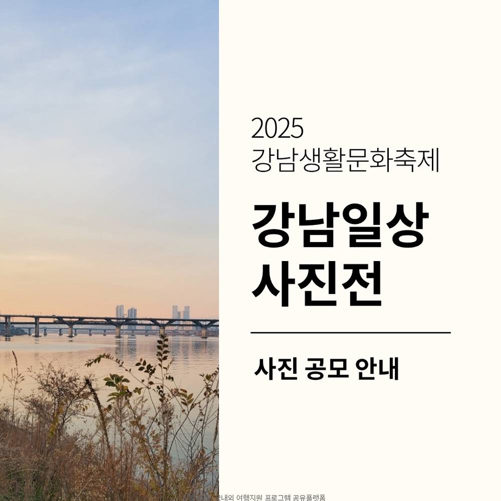 2025 강남 생활문화축제 일상사진 공모전-썸네일-0