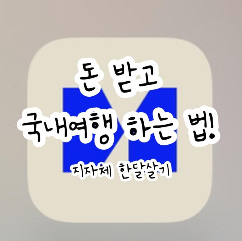 국내 여행 돈 받고 하는 방법 | 지자체 한달살기 한달살러 앱