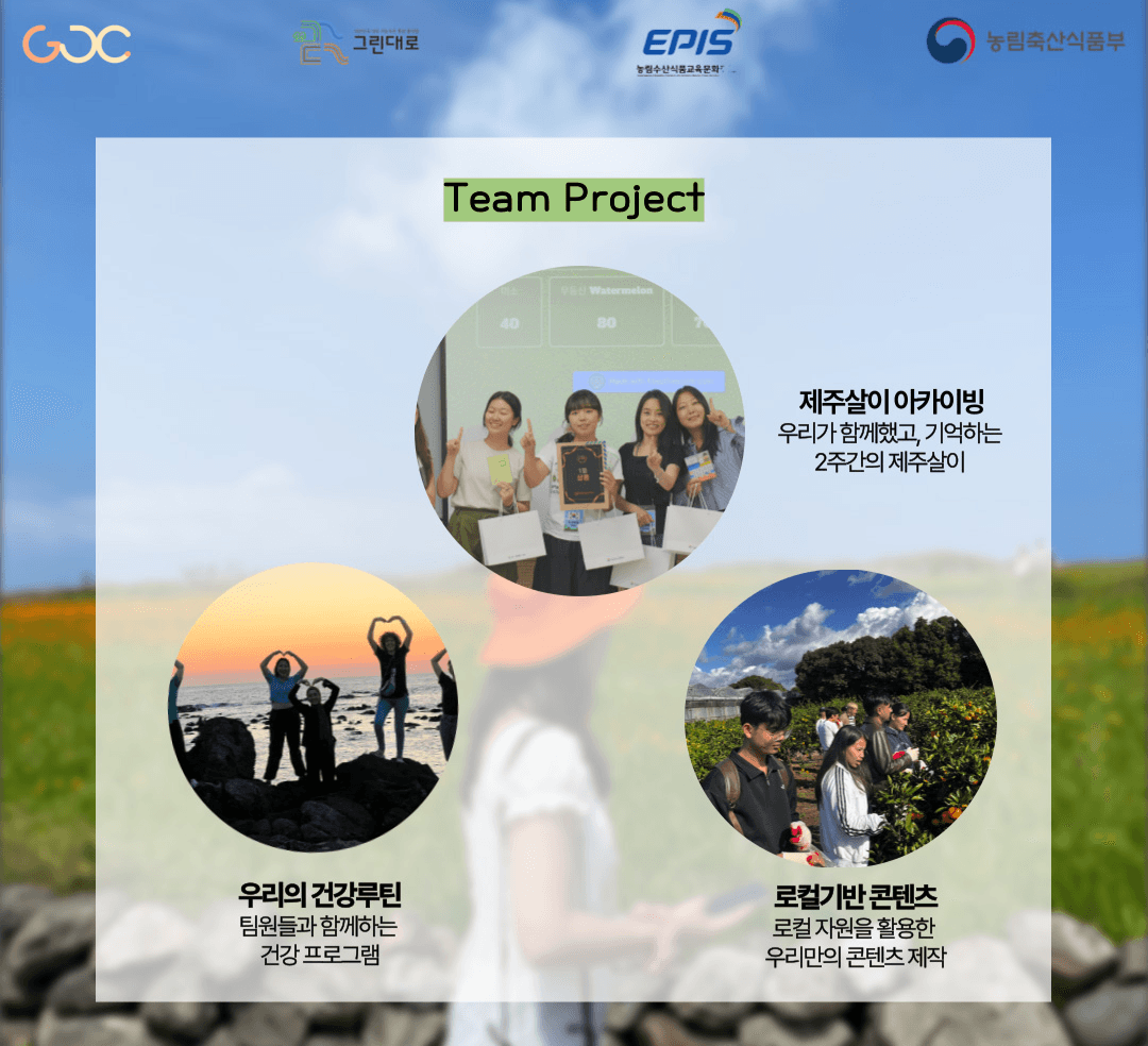 2025년 제주 워홀로 즐기는 로컬생활 1~3기 모집