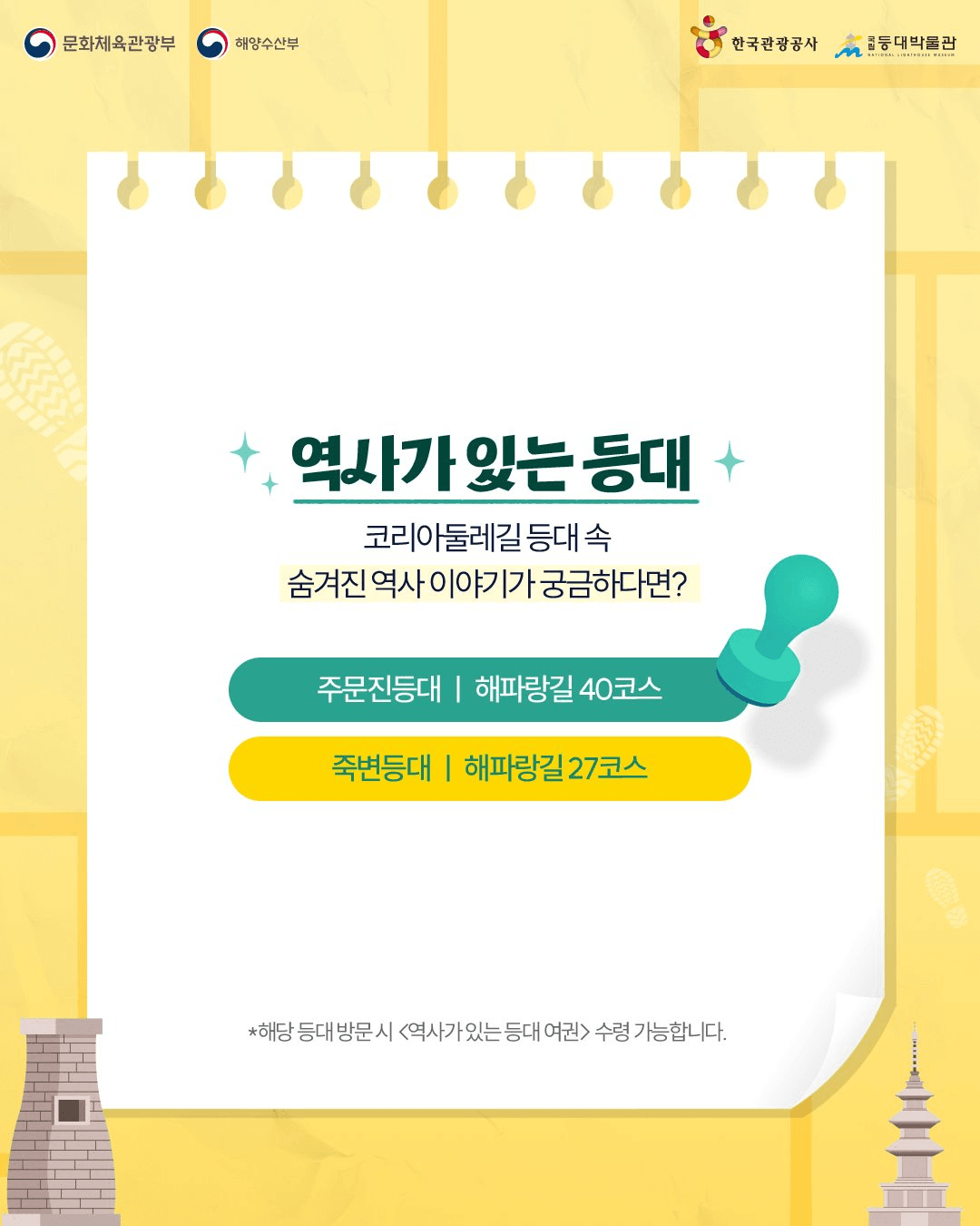 코리아둘레길 X 해양수산부 등대 스탬프 투어