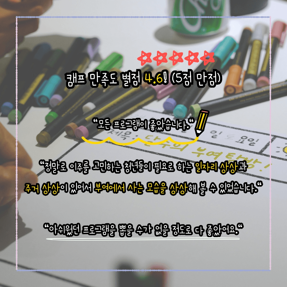 부여살이 캠프 4기 참가자 모집