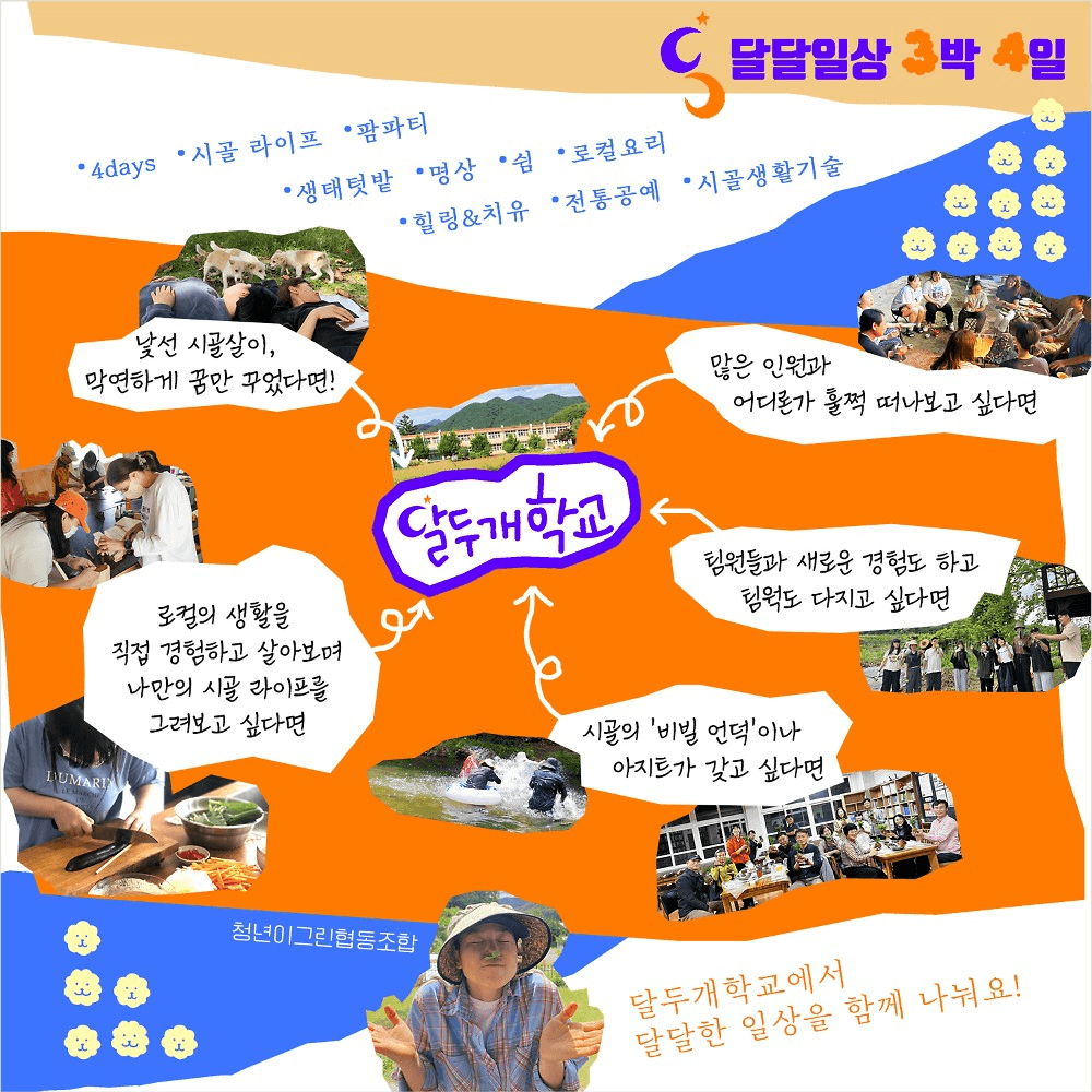 상주 여행 3박4일 농촌 체험 (달두개학교 달달일상)