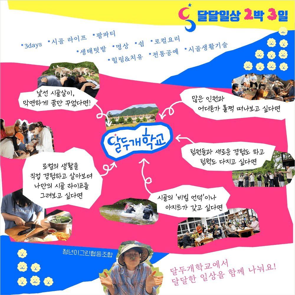 상주 여행 2박3일 농촌 체험 (달두개학교 달달일상)