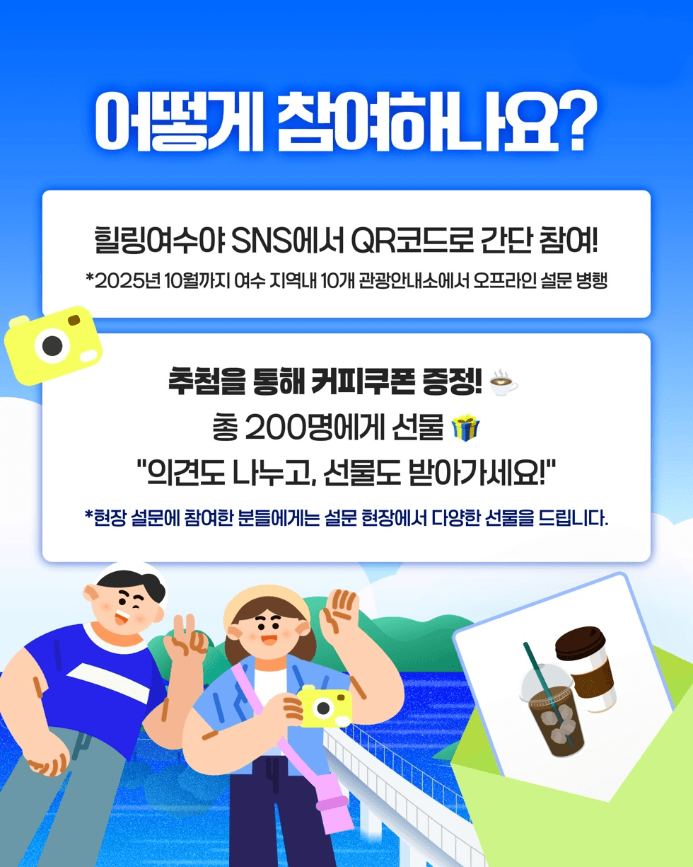 2025 여수 관광 만족도 온라인 설문조사
