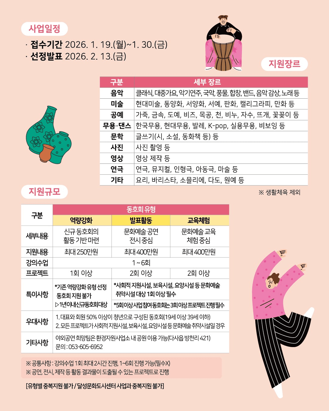 대구 달성군 생활문화 동호회 경비 지원