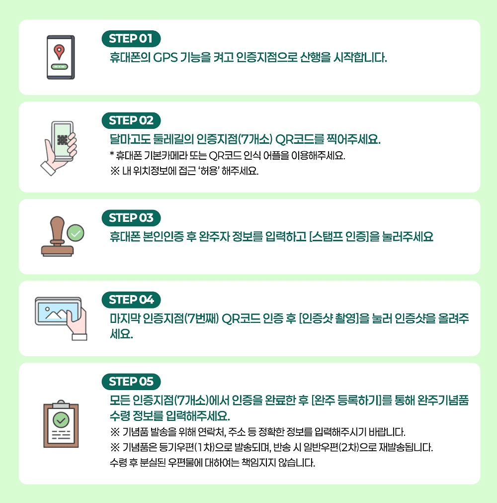 해남 달마고도 둘레길 스탬프 투어