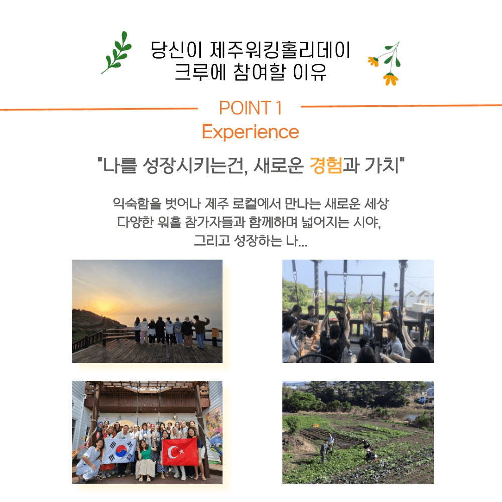 Bucket 제주 워킹홀리데이 크루 모집