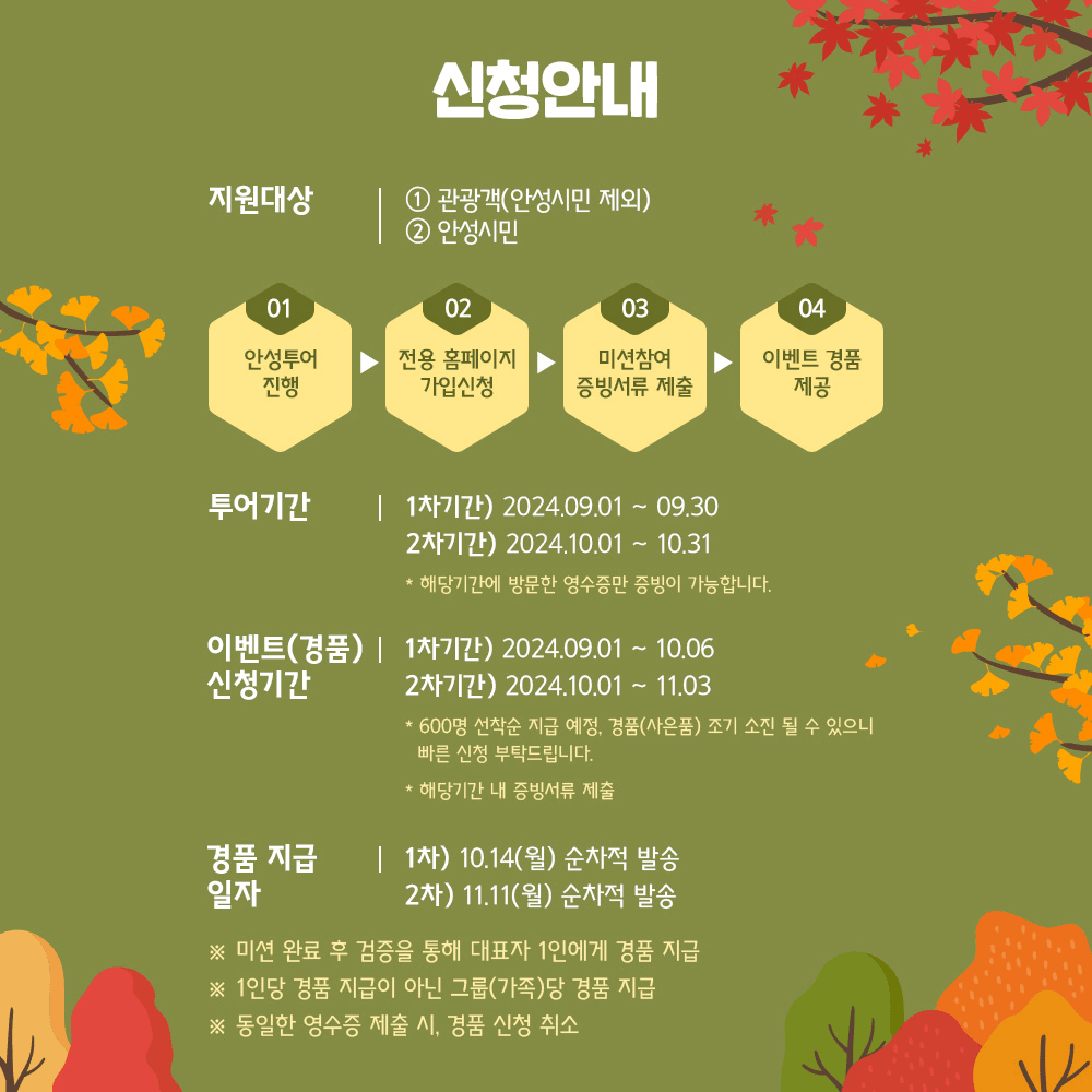 추(秋)향저격, 안성여행 가을세일페스타 - 미션하고 지역특산품 받기