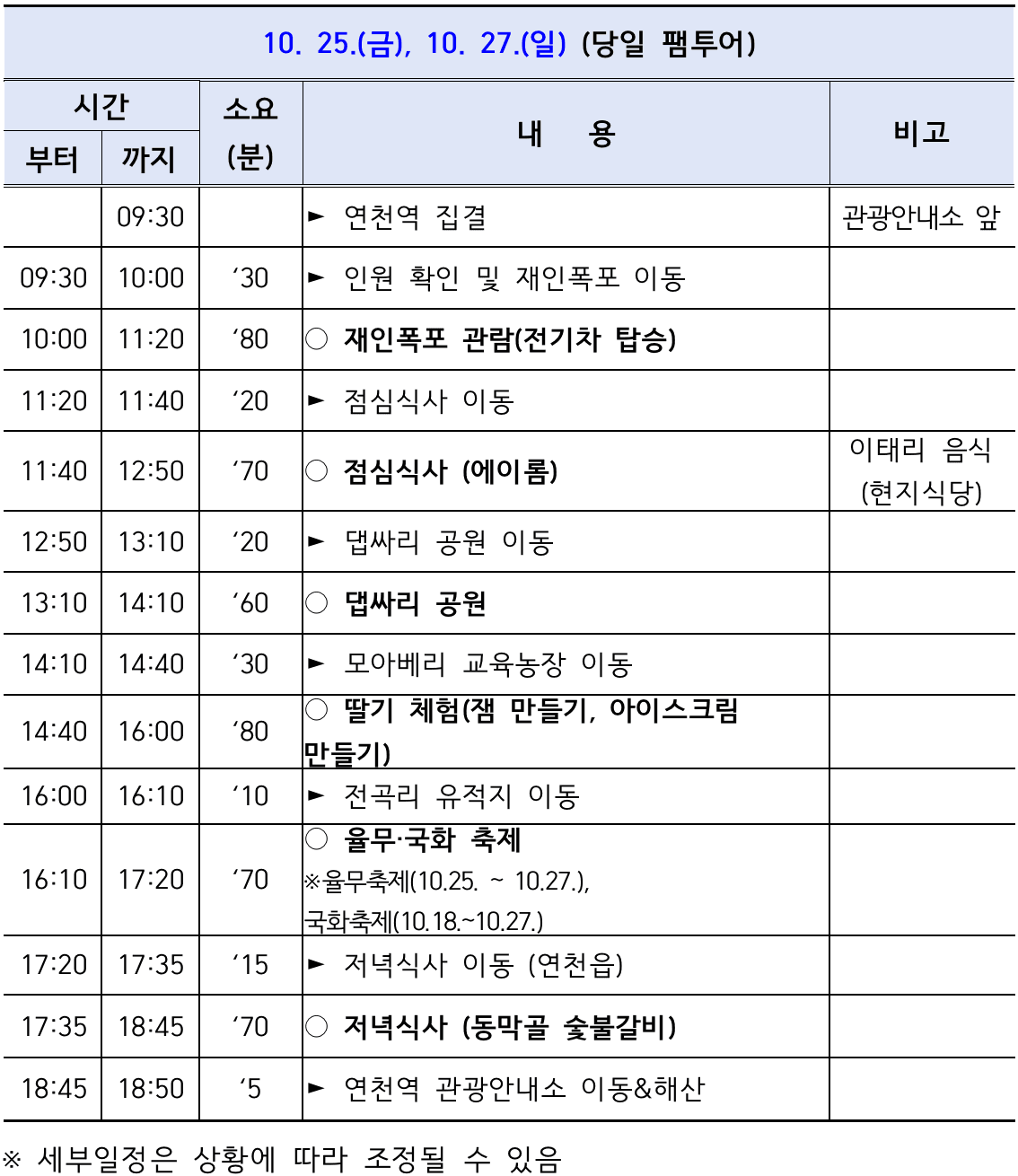 (선착순) 이젠 연천: 연천으로 떠나는 당일치기 팸투어