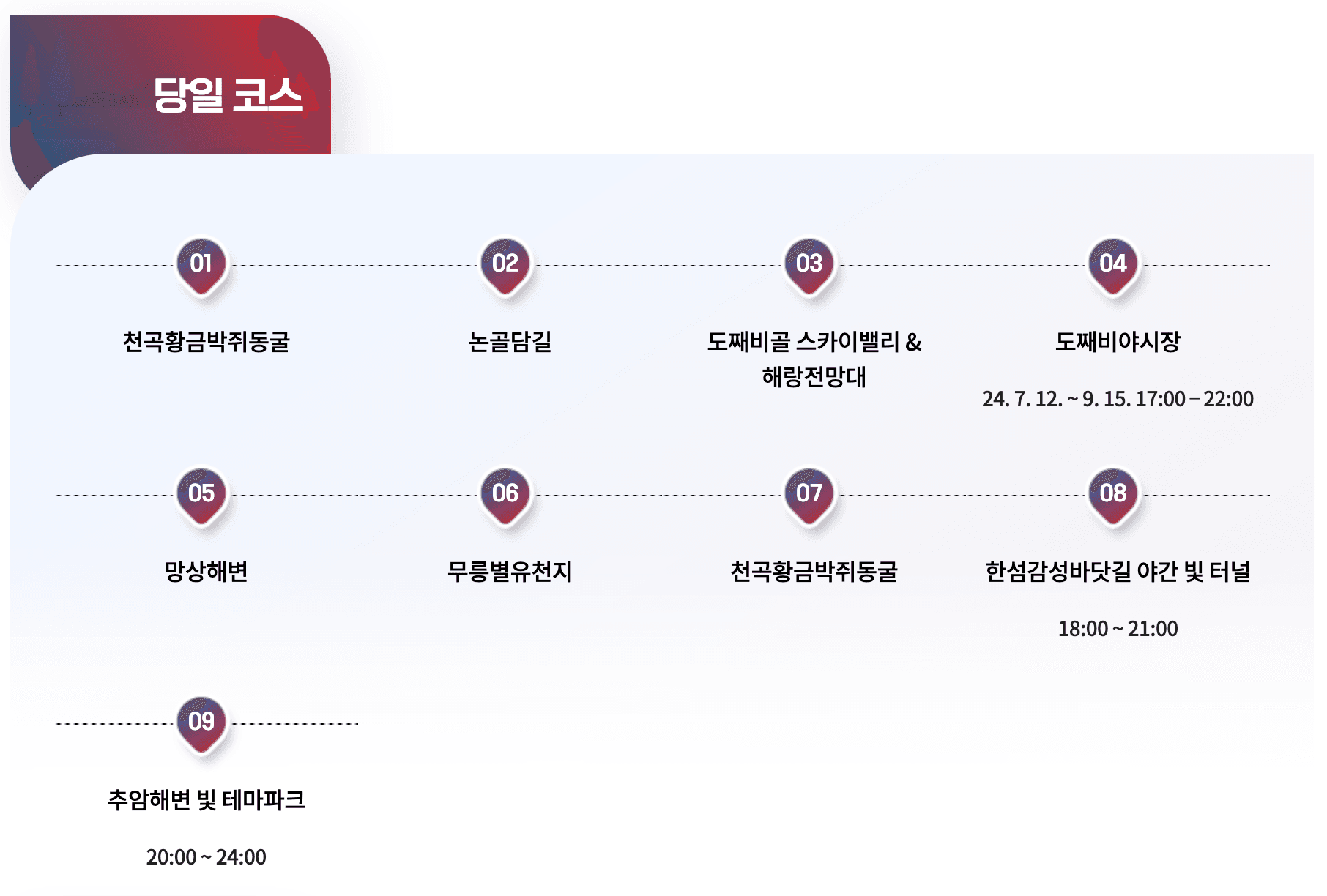(선착순) 동해 아침부터 밤까지 동해시가 시원하게 쏜다! - 여행경비 지원