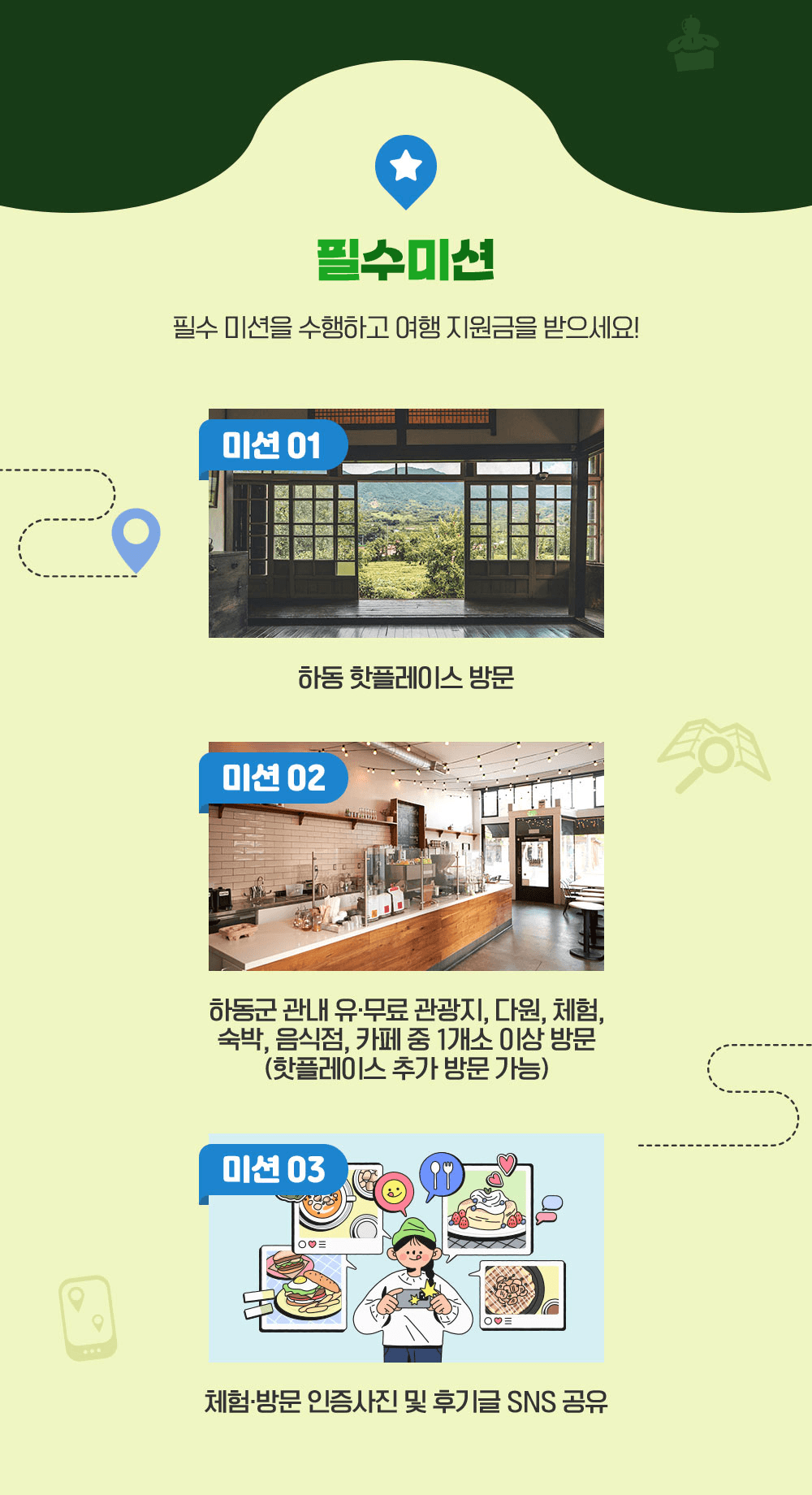 하동 핫플레이스 자유여행 미션투어 - 대기예약 참가자 모집 (조기 모집종료되었습니다.)