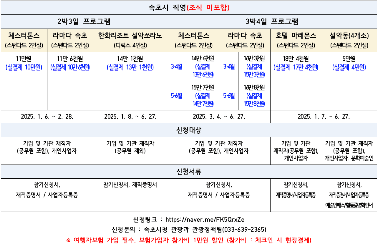 강원도 속초 워케이션 - 일도 휴가처럼 Well-cation (선착순)