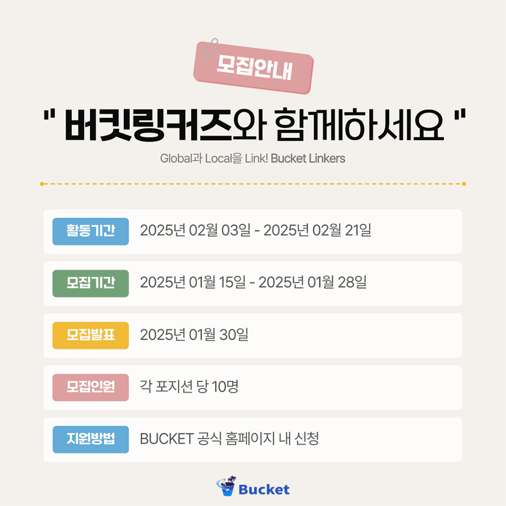 제주,전주 버킷링커즈 1기 <3주 만에 크리에이터 되기>