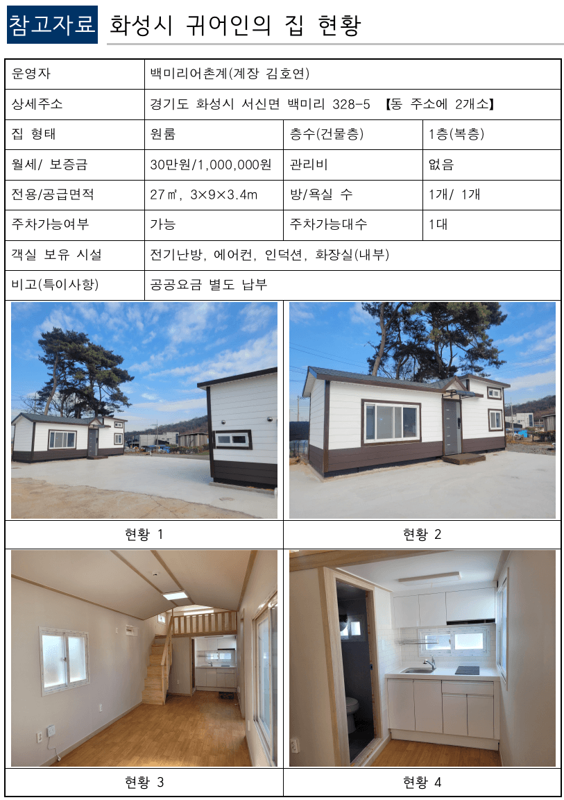 화성 어촌에서 살아보기 (귀어인의 집 입주자 모집 재공고 2차)