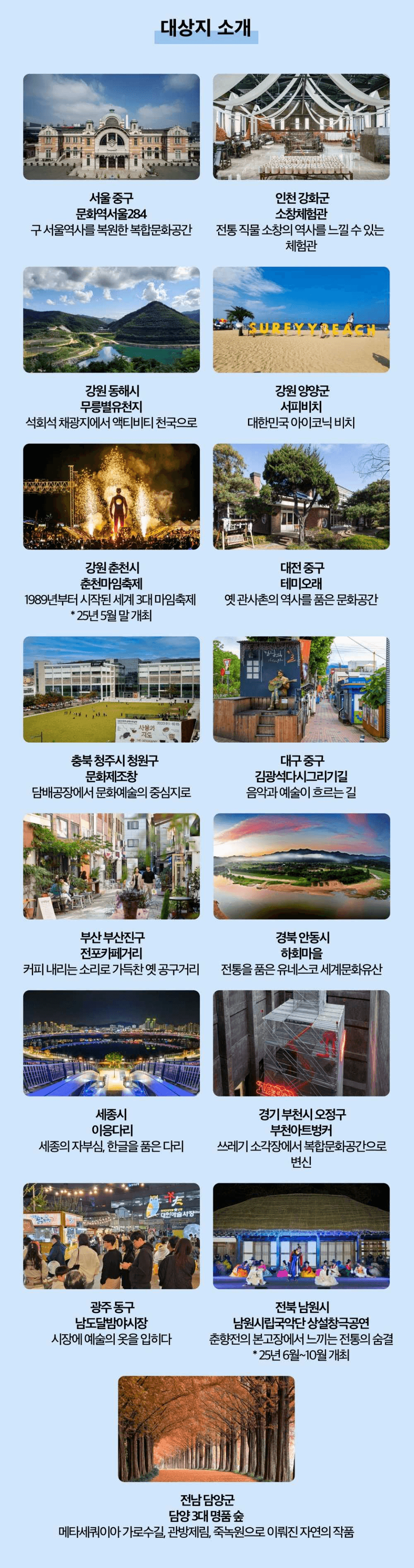 국내여행 지역명소 15곳 스탬프 투어 - 이마트x로컬100