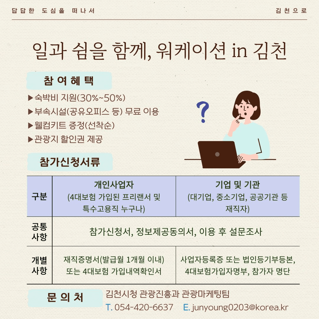 2025 워케이션 in 김천