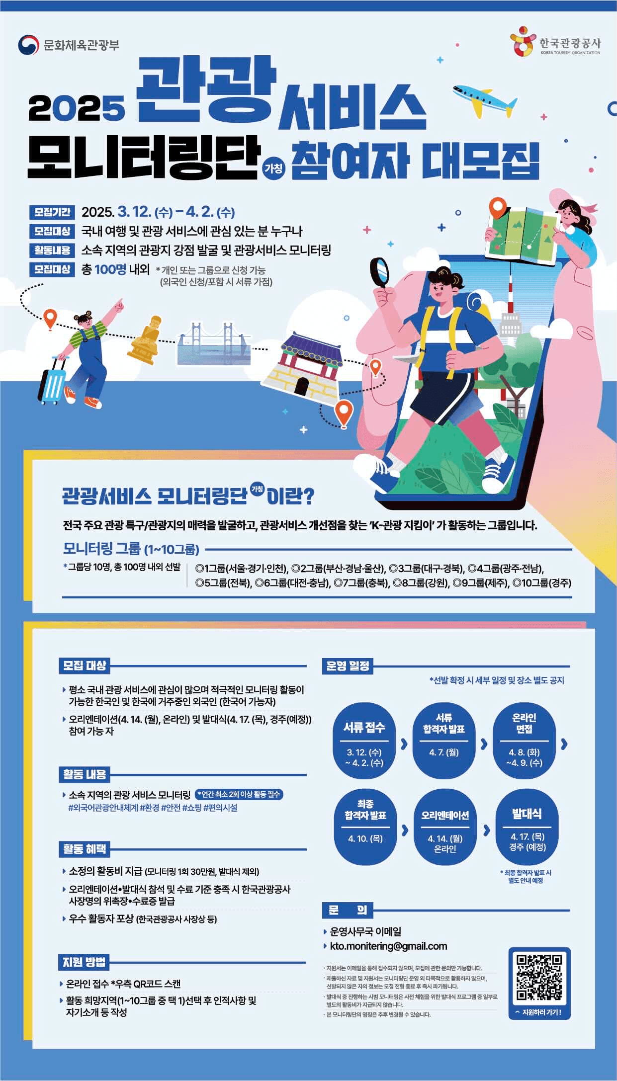 2025 관광서비스 모니터링단 참여자 모집