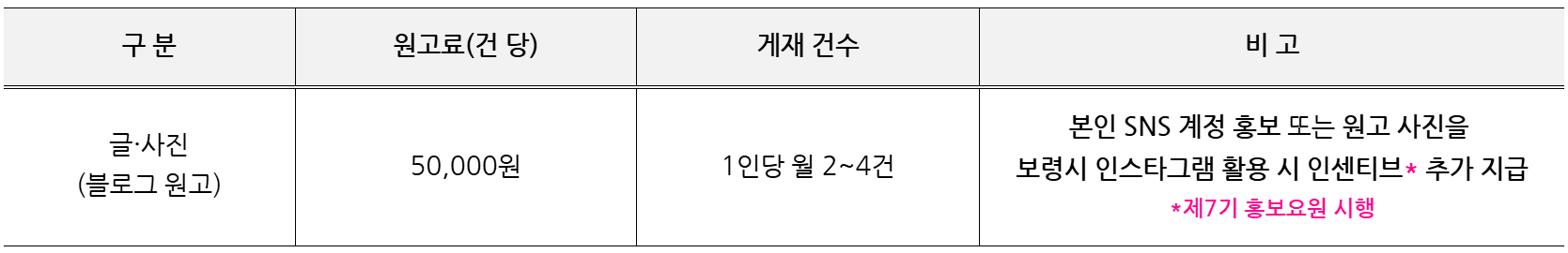 보령시 SNS 홍보요원 7기 모집