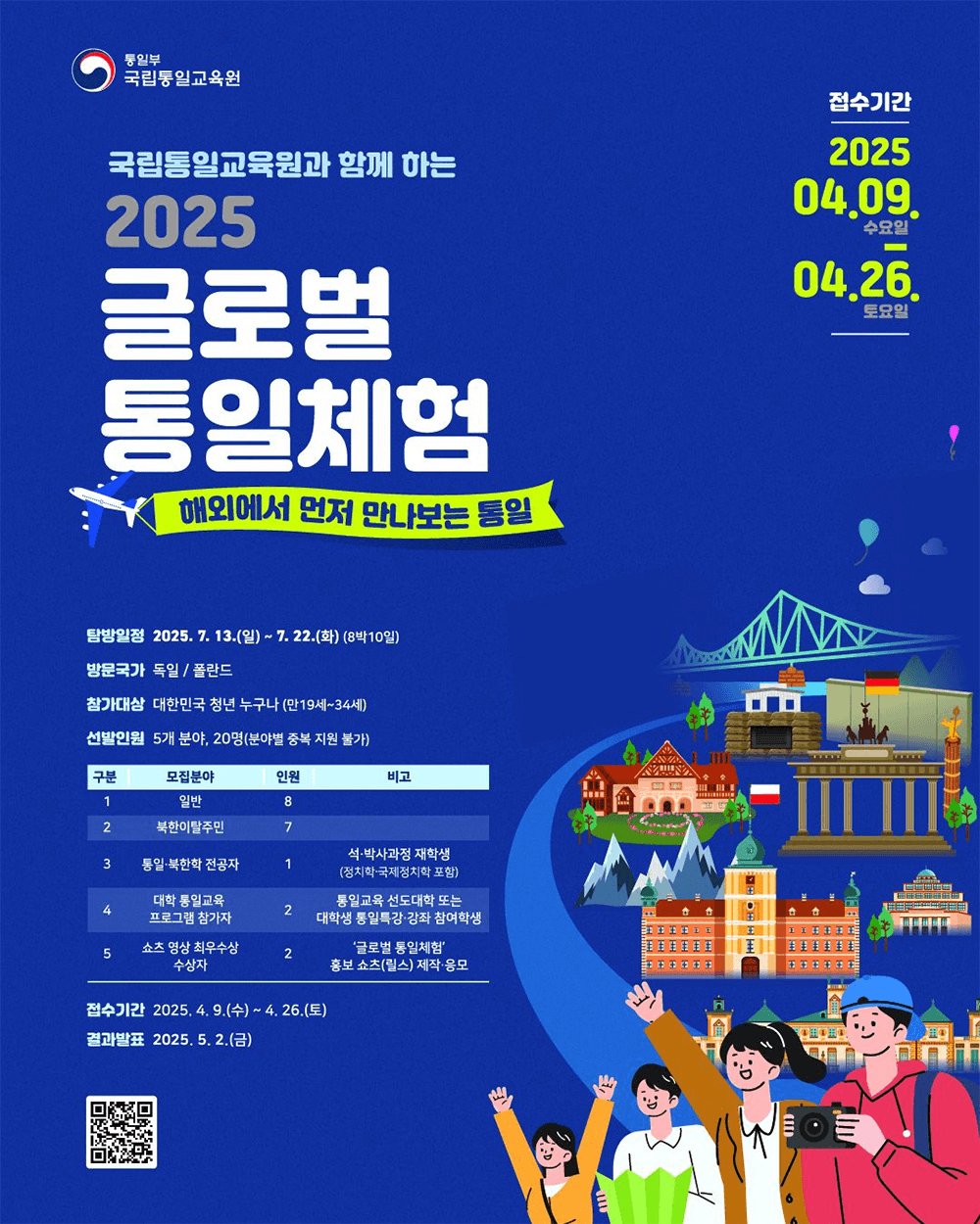 2025 글로벌 8박9일 통일체험 - 해외에서 먼저 만나보는 통일 (독일, 폴란드)