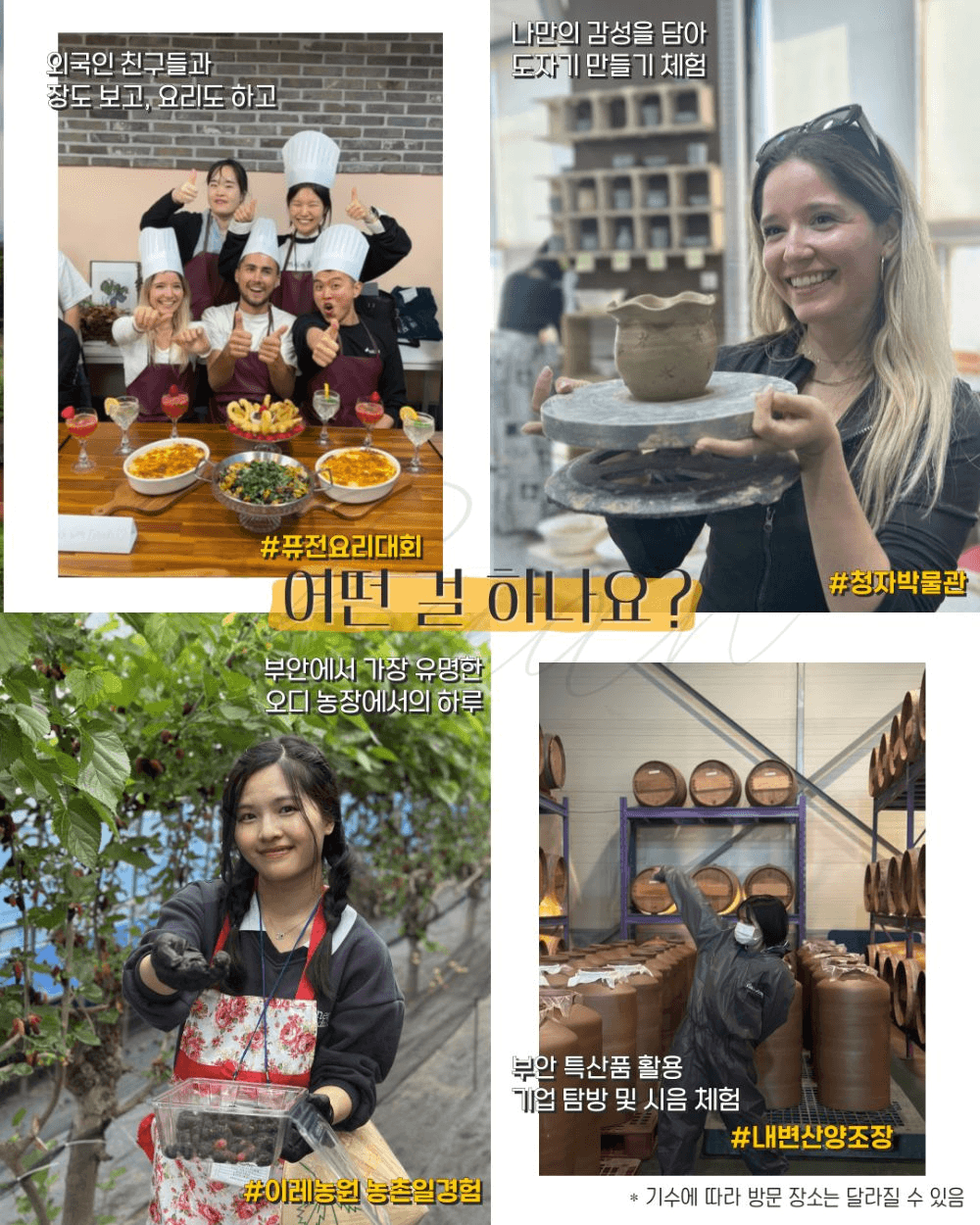 이번이 올해 마지막 기회! 부안군 글로컬 청년 워킹홀리데이 4기