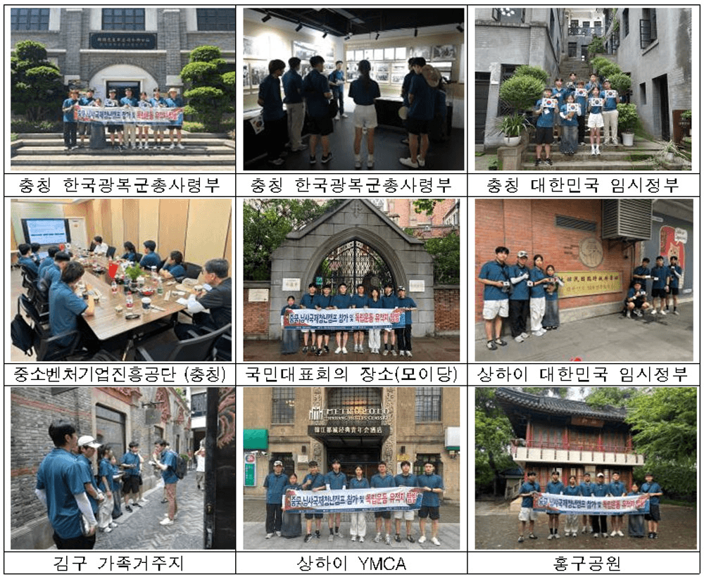 2025 중국 닝샤청년캠프 및 독립운동유적지 탐방 (경북 자매도시)