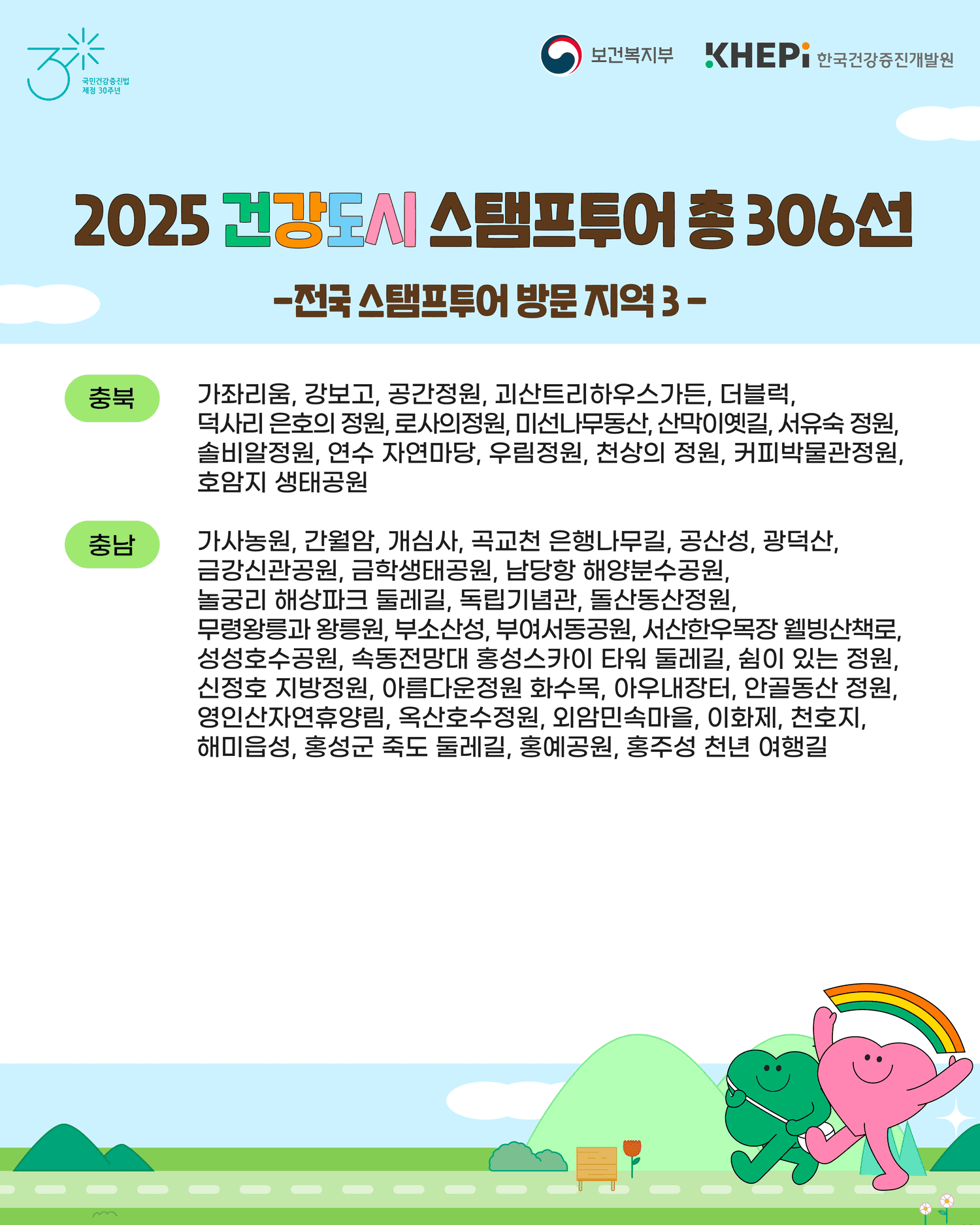 2025 워크온 건강도시 스탬프투어 (매월 추첨)