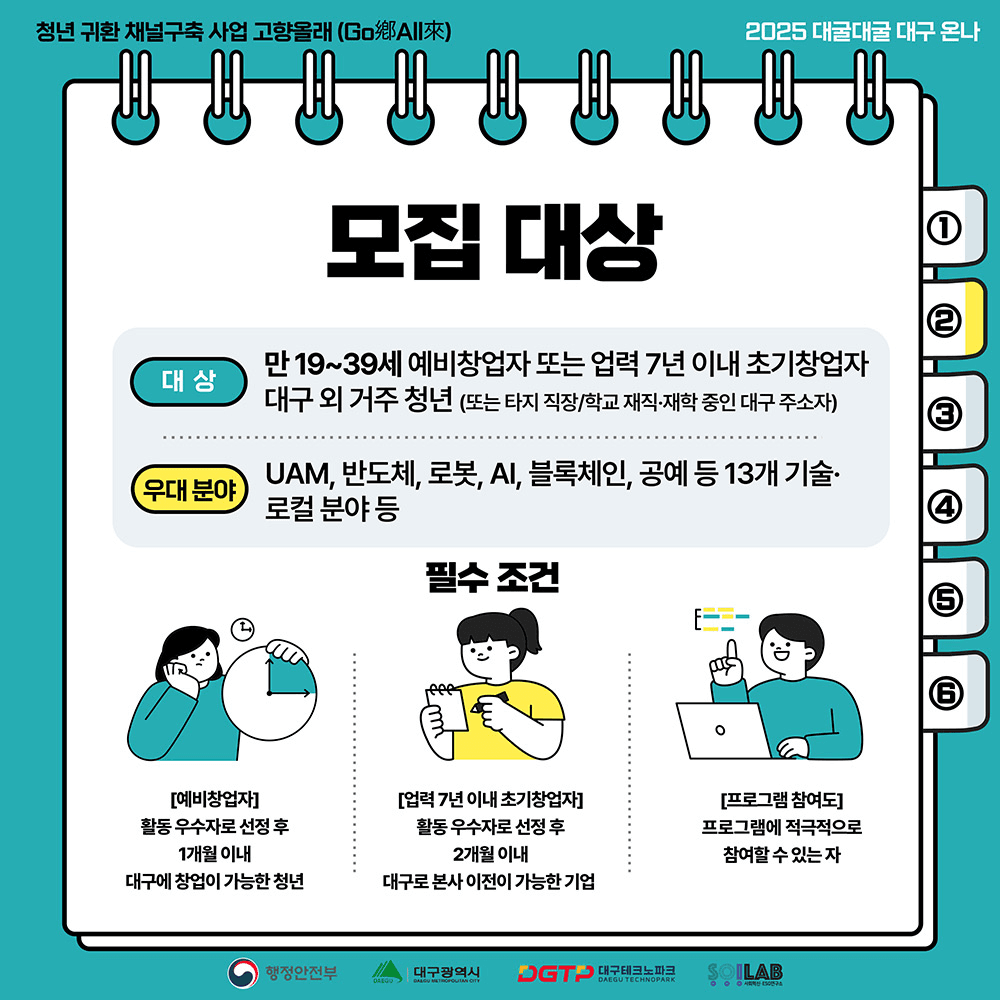 대구에서 살아보며 창업하는, 대굴대굴 대구온나 (기술벤처창업 편)