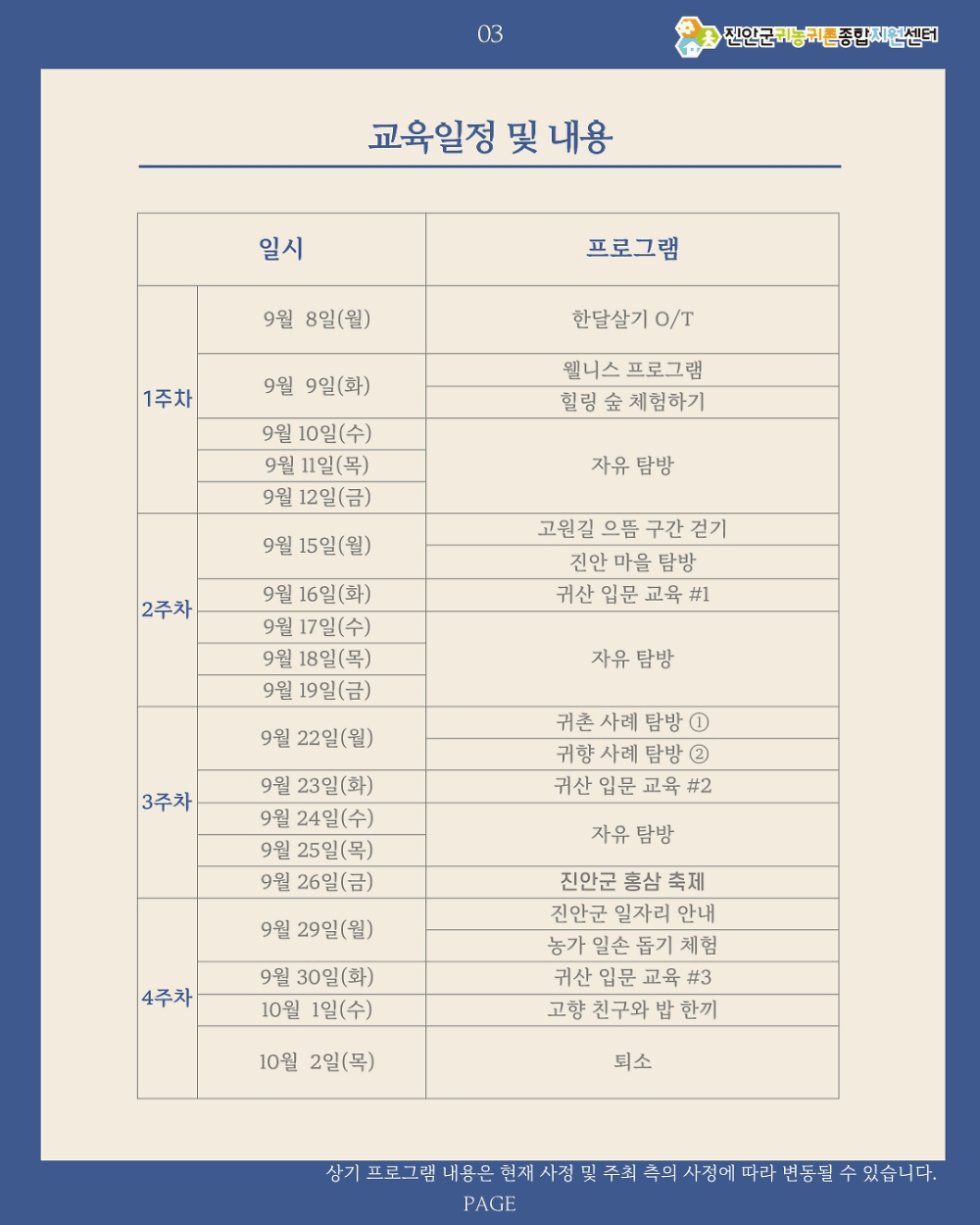 2025 진안 고향에서 살아보기 (귀농귀촌 한달살기)