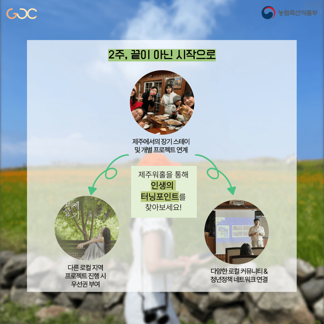 2025년 제주 워홀로 즐기는 로컬생활 1~3기 모집