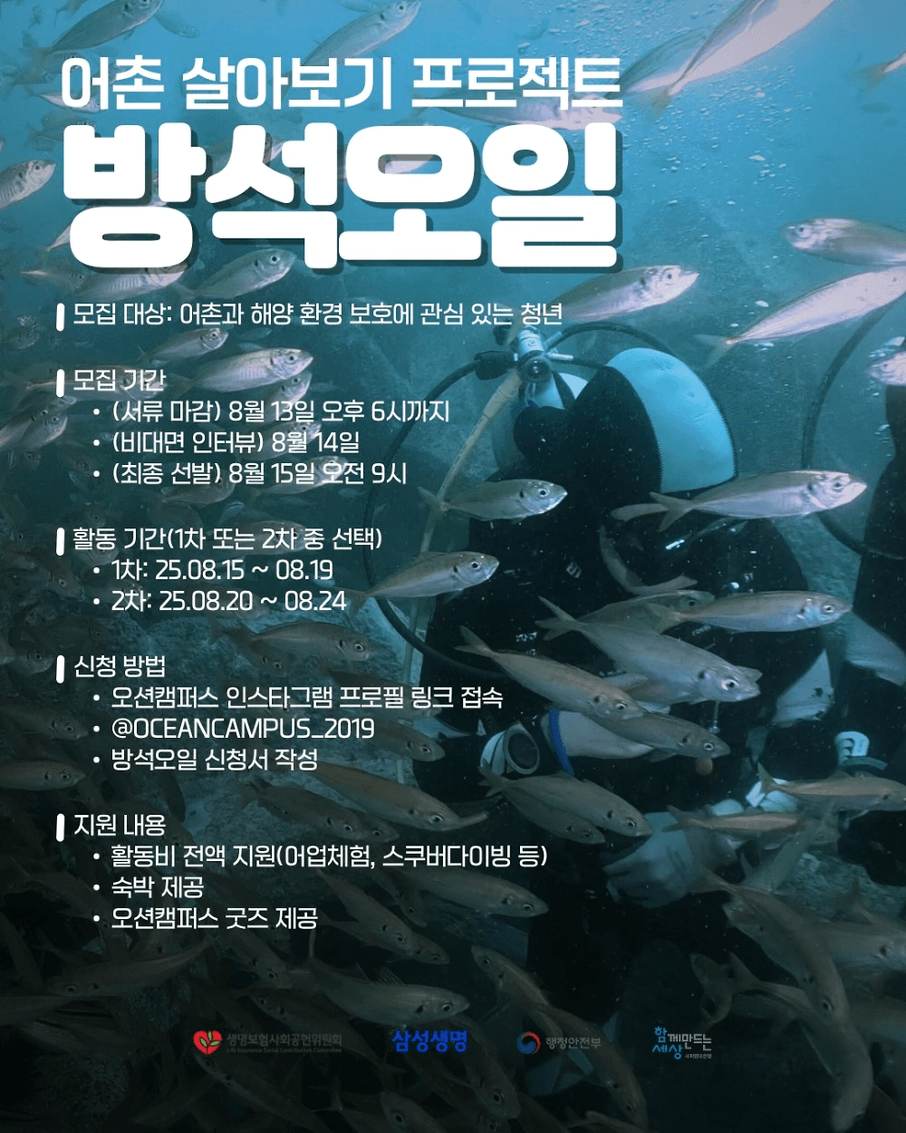 스쿠버다이빙을 하며 어촌마을 4박5일 살아보기 - 영덕, 포항