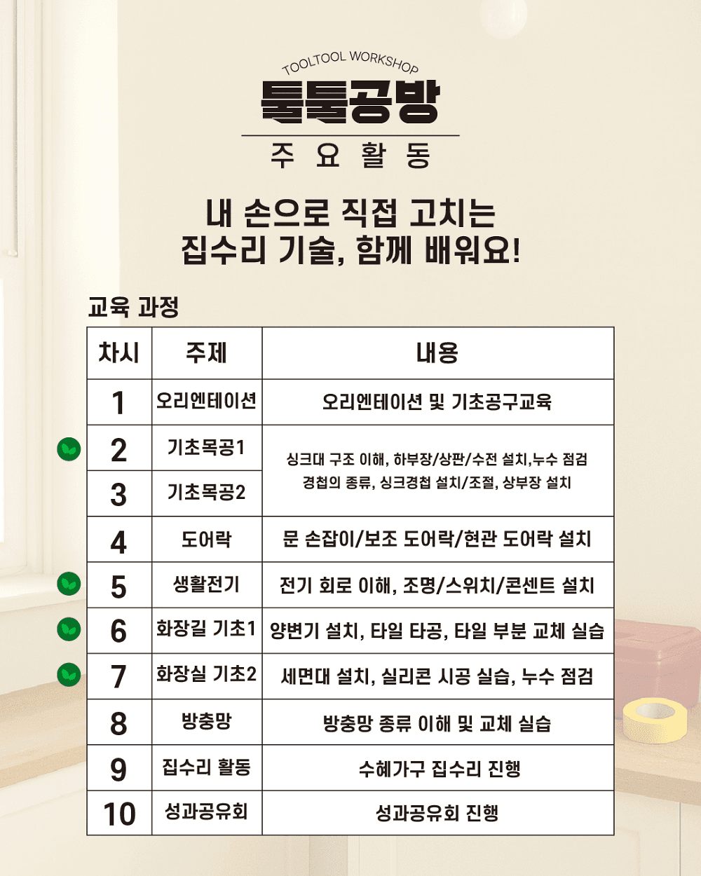 익산 지역살이 툴툴공방 : 집수리 학교 2편