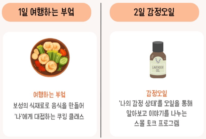 청년을 위한 보성 1박 2일 '일상 쉼'