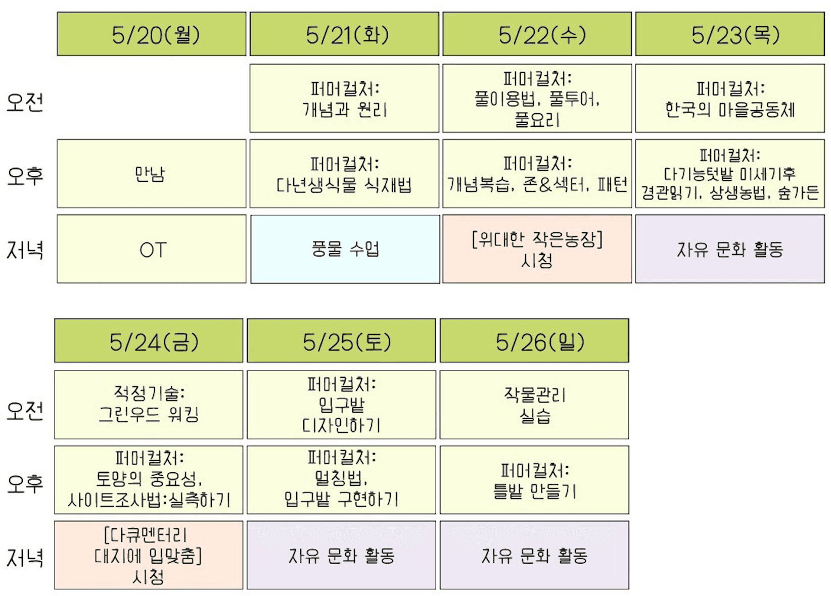 부안 변산면에서 2주동안 머물며 로컬 경험하기- 변산에 머뭄 1기, 퍼머컬처편