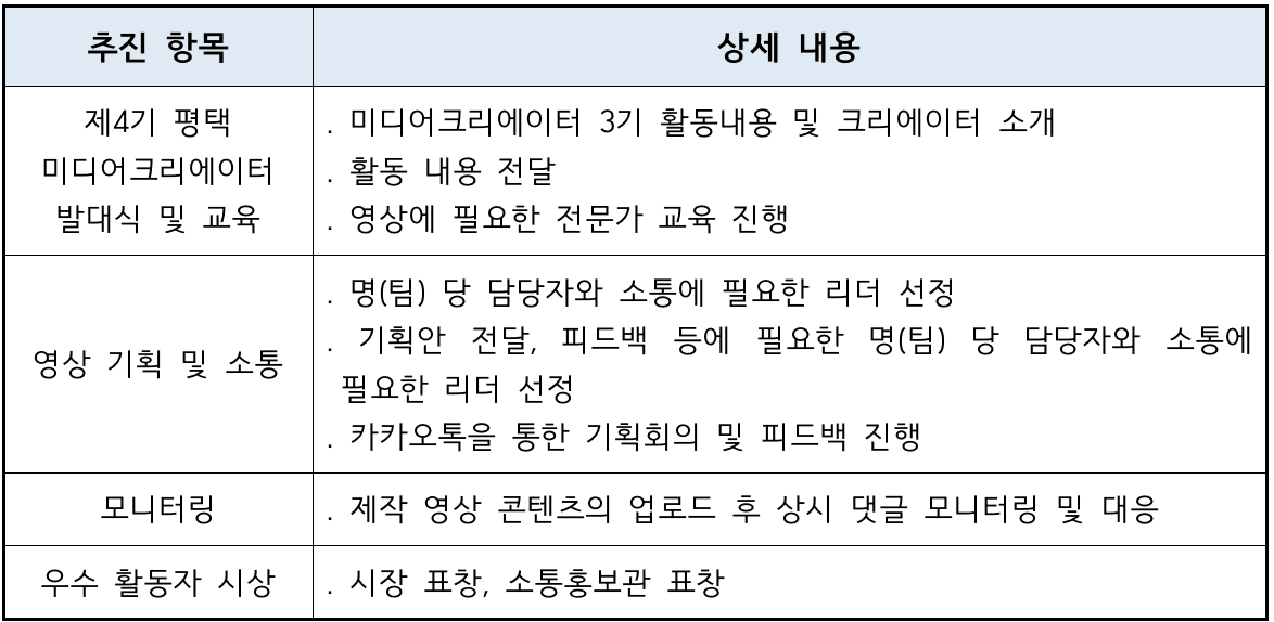 평택 미디어 크리에이터 모집