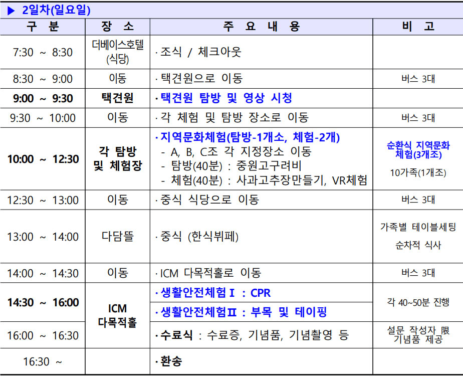 2024 충주 가족무예캠프 참가자 모집 (추첨제)