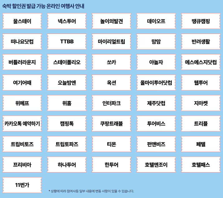 (선착순, 매일10시) 숙박할인권 받고 여행 떠나기- 2024 숙박세일 페스타, 본편