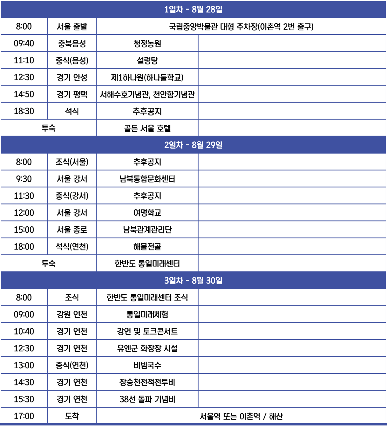 (조기모집종료) 통일안보 여행 어디까지 가봤니? - 2박3일 현장 탐방하기