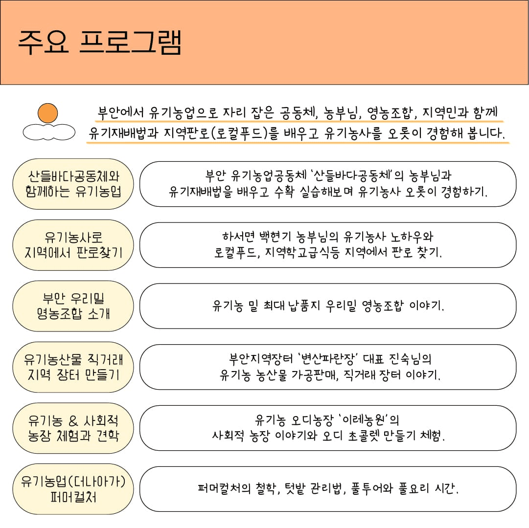 부안 변산면에서 2주동안 머물며 로컬 경험하기 - 변산에 머뭄 2기, 유기농업편