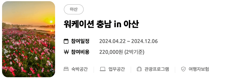 (선착순) 미리 떠나는 여름 휴가 - 워케이션 충남 여름 바캉스