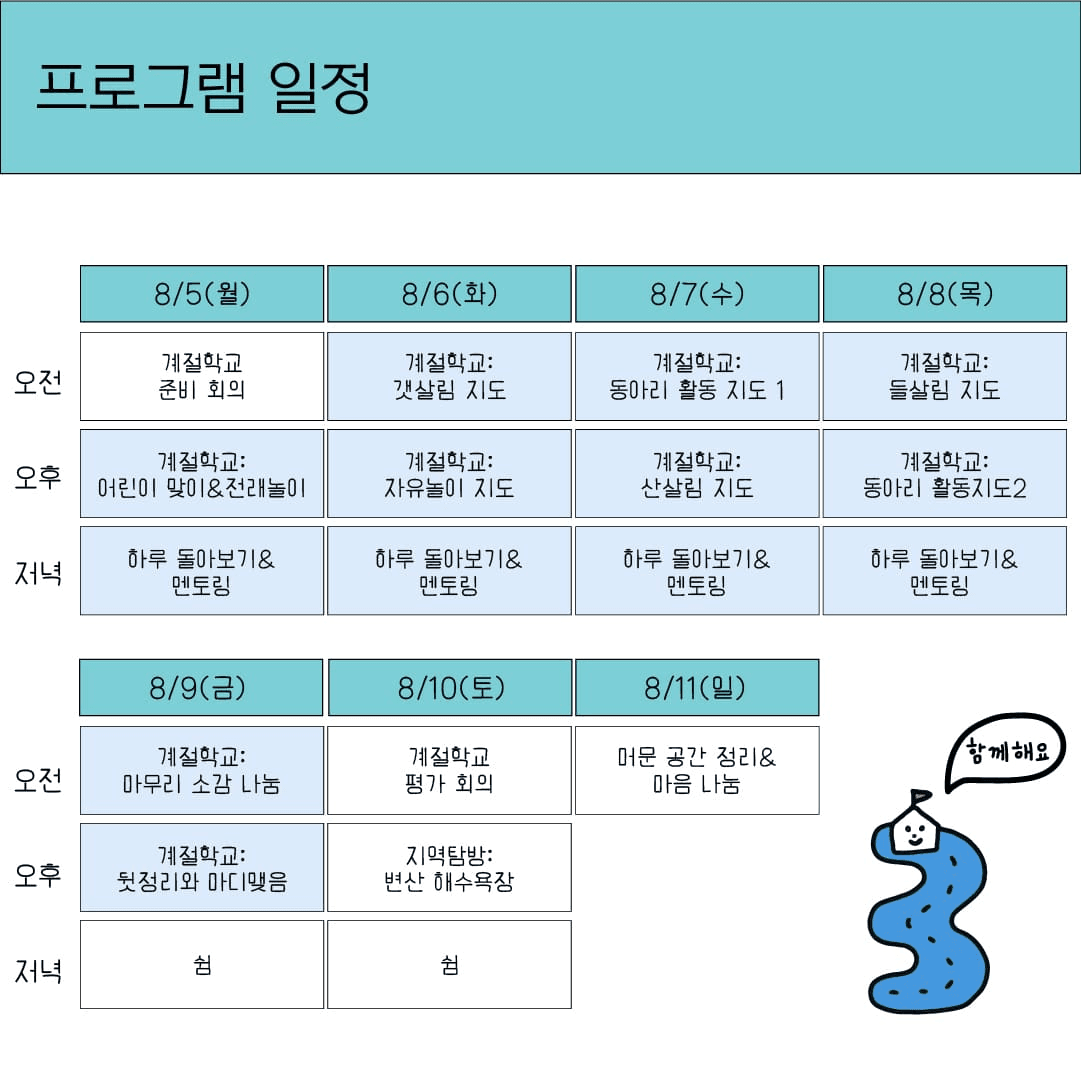 부안 변산면에서 2주동안 머물며 로컬 경험하기 - 변산에 머뭄 3기, 생태교육 (2주살기)