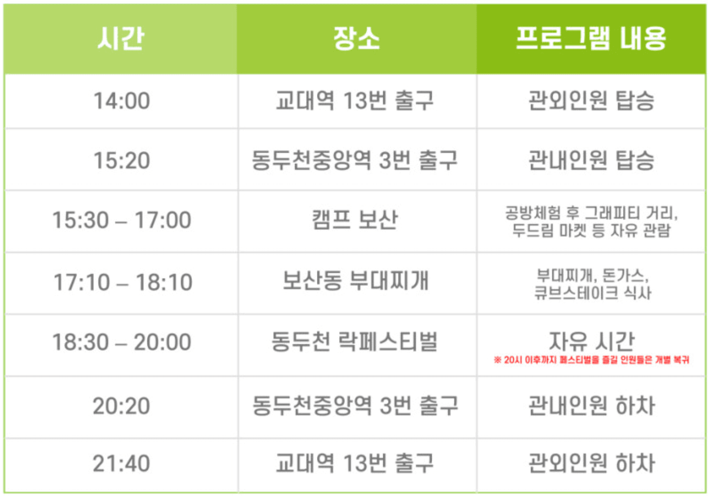 [동두천 시티투어] 락 페스티벌, 부대찌개, 공방체험 그리고 동두천 ..!