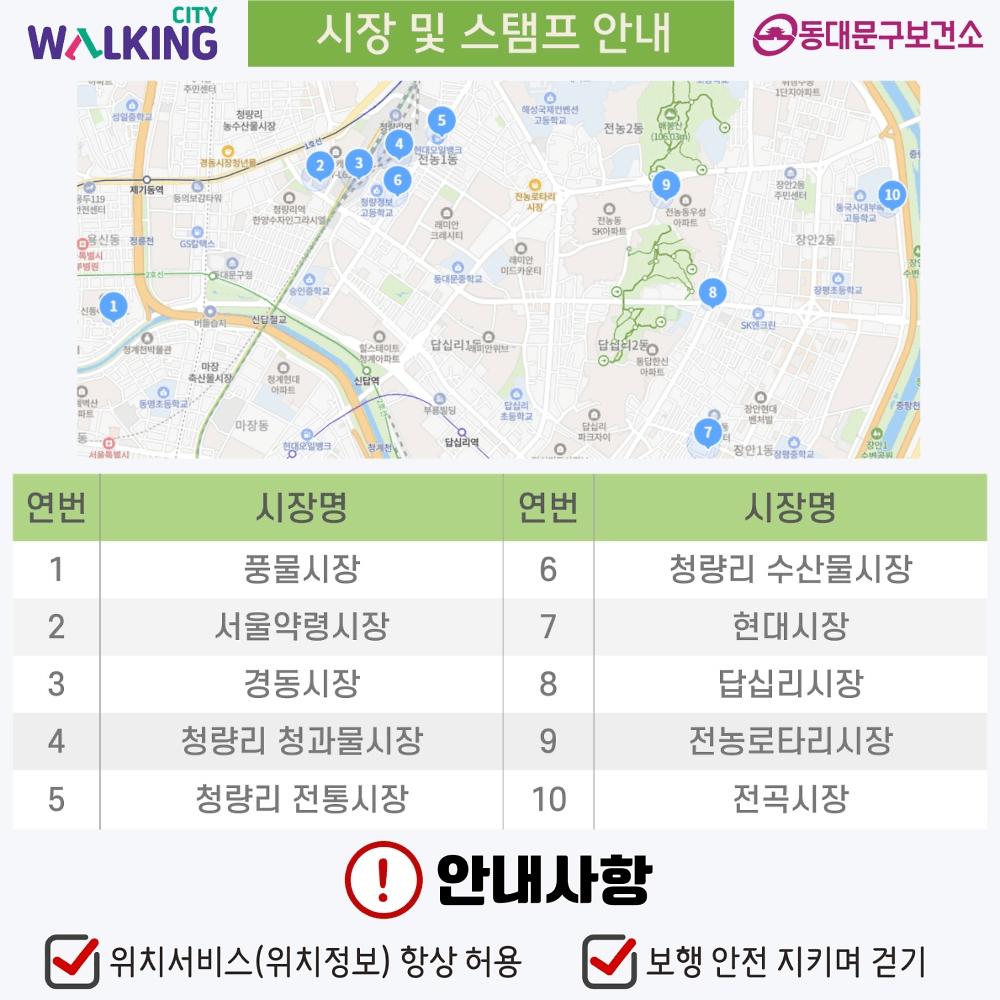 서울 동대문구 시장따라 걷기 (9월)