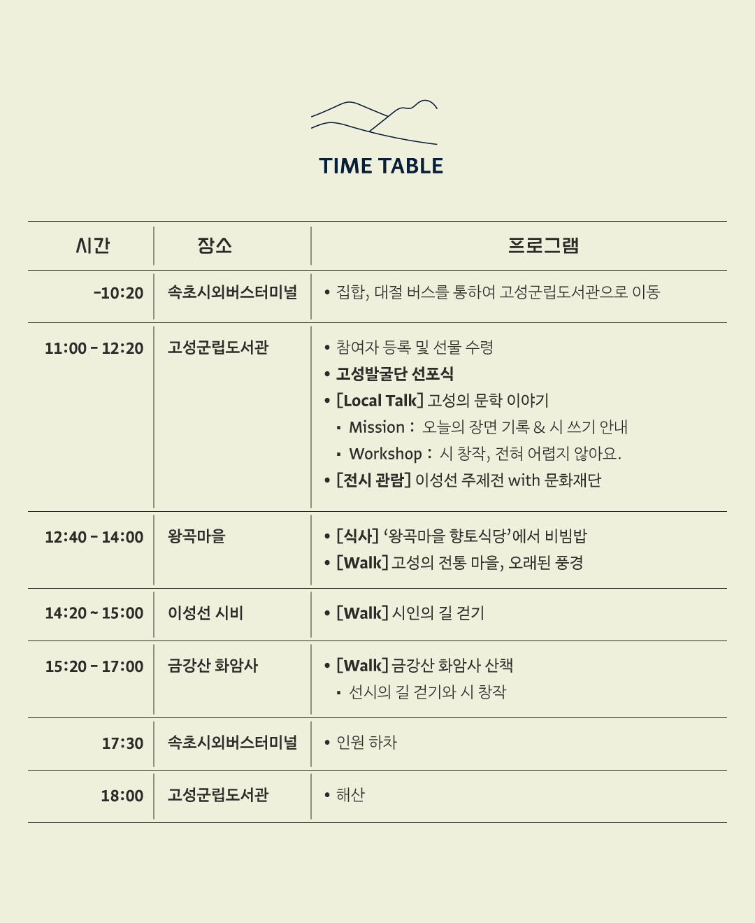 고성발굴단 : 가을, 고성에서 우리는 시인이 됩니다 (고성 여행, 선착순)