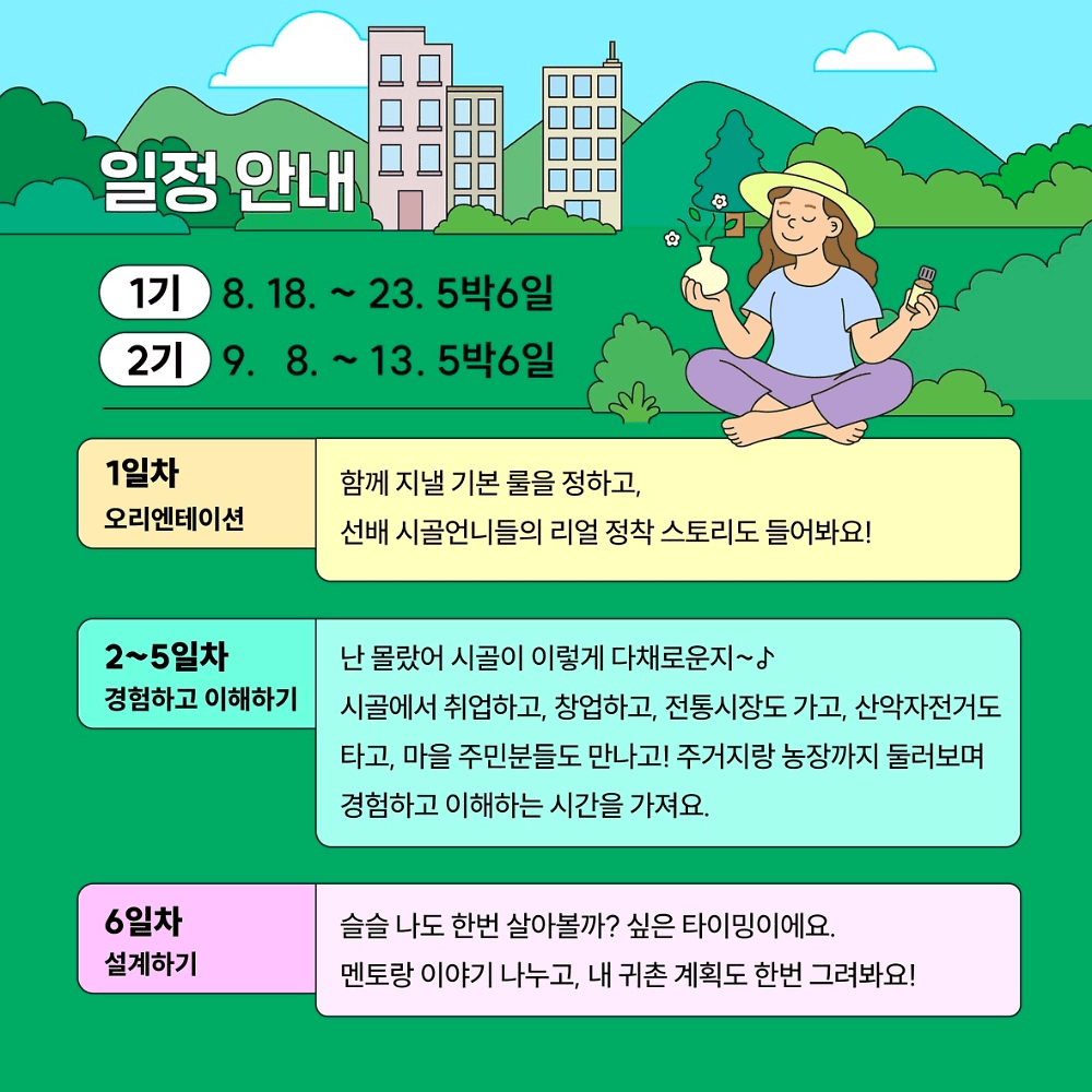 원주 5박 6일 시골언니 프로젝트 2기, 그렇게 시골언니가 된다!
