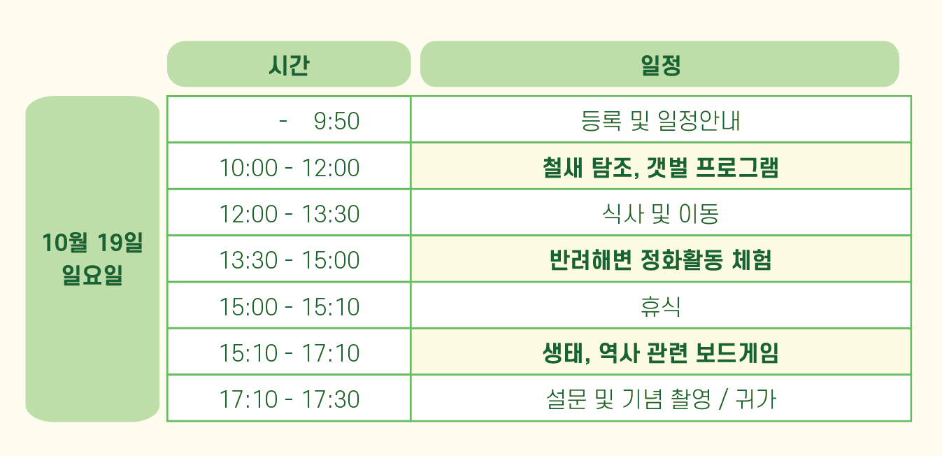 서천 자연을 품은 오감만족 생태놀이터 (조기 모집종료)