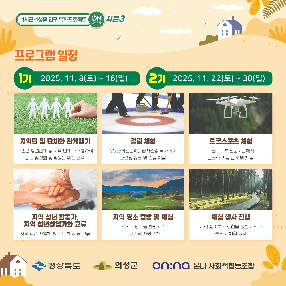 의성 일주일살기 - 작은마을 살리기 편 (의성온나 시즌3, 선착순)