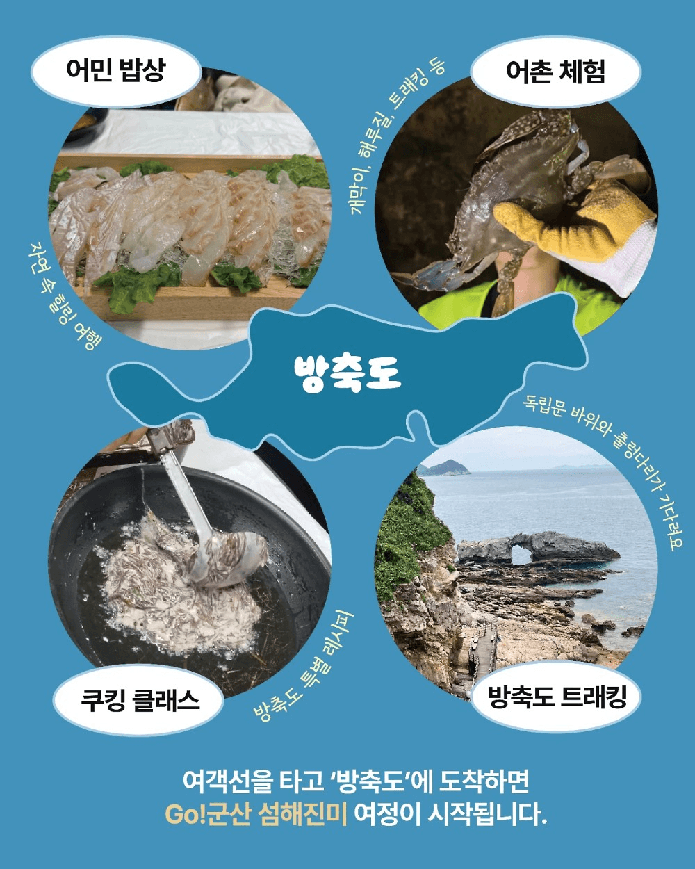 어촌체험과 함께하는 1박2일 미식문화투어 - Go! 군산 섬해진미 in 방축도