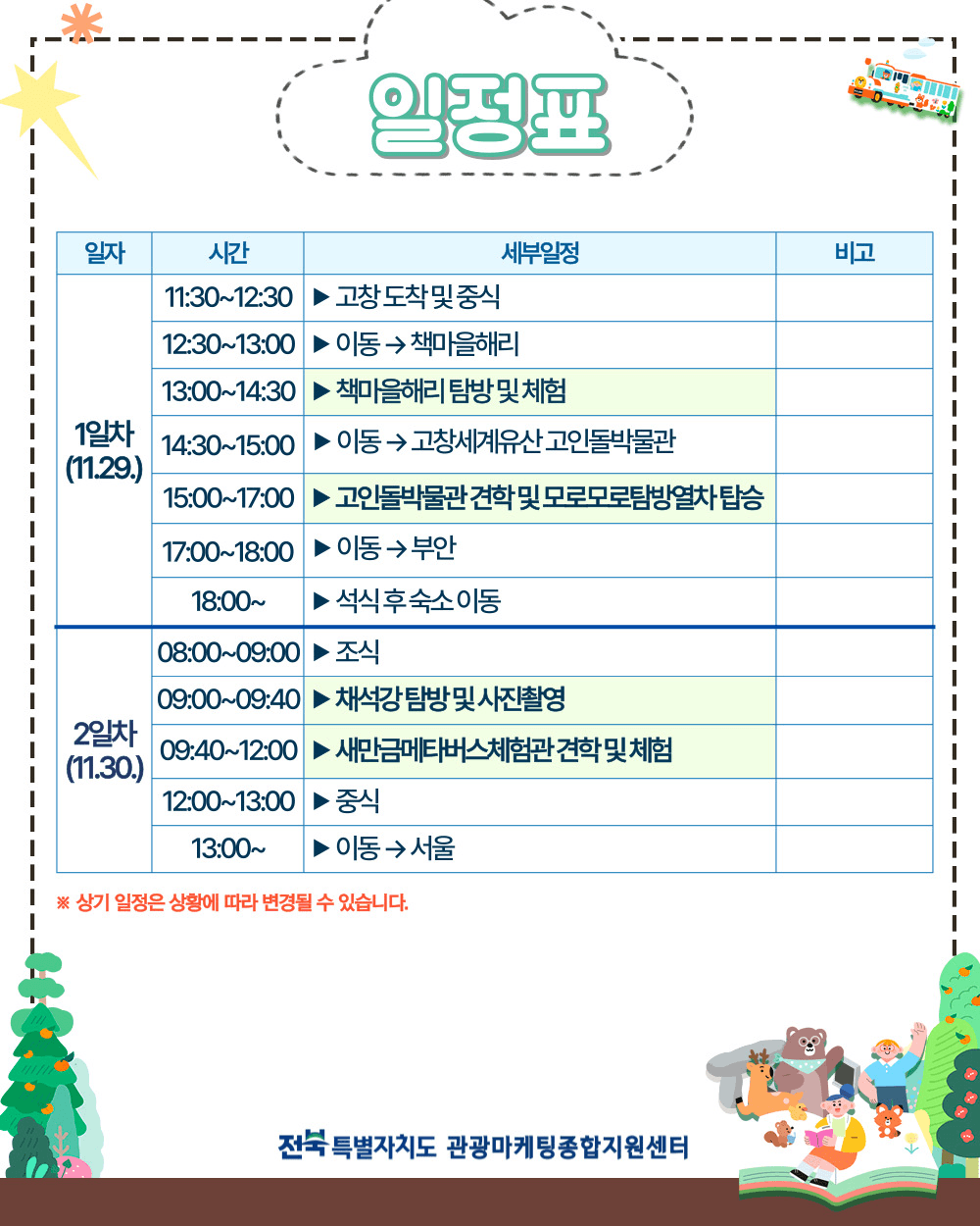 2025 아이와 함께하는 힐링 이색 체험 팸투어 - 고창, 부안