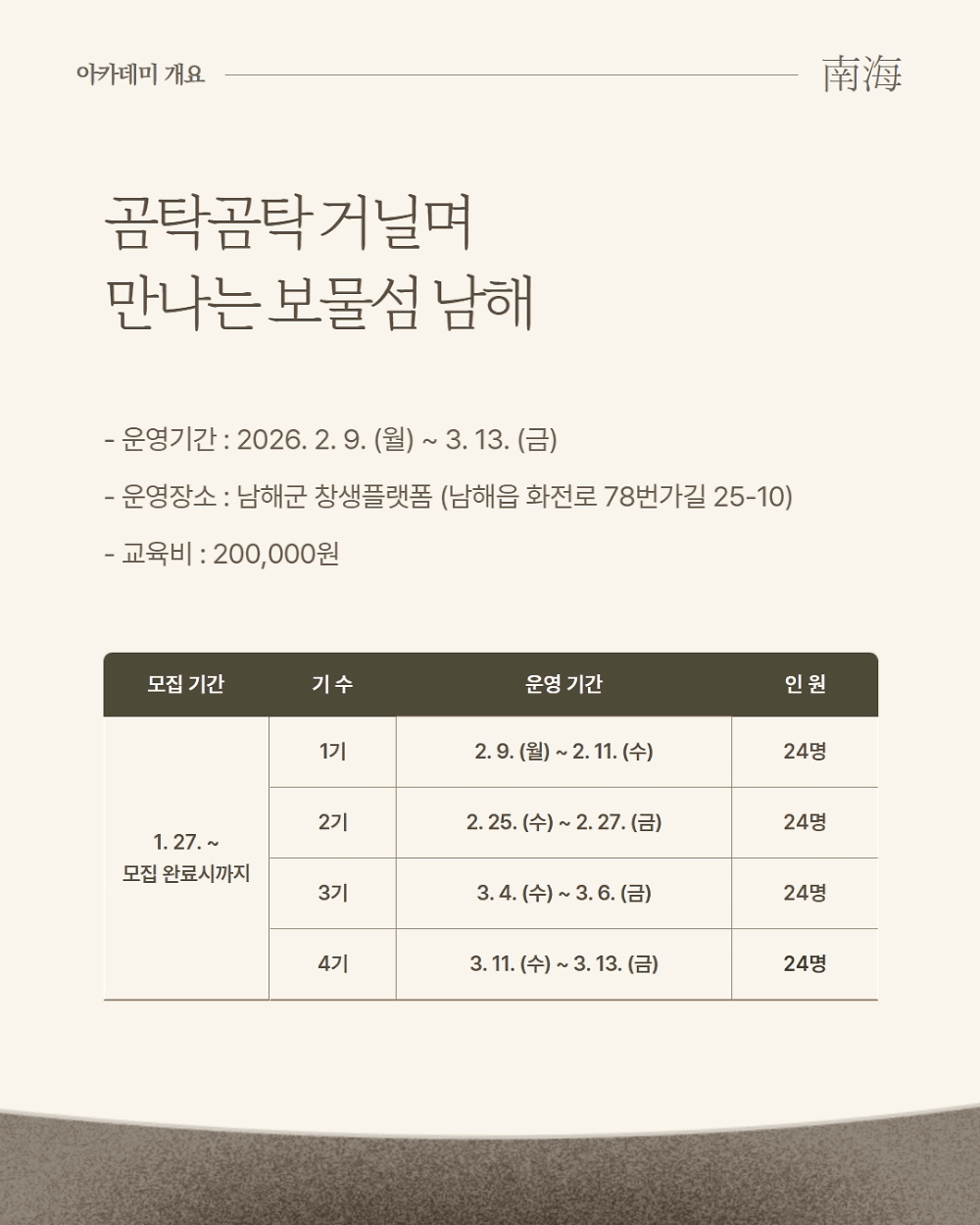 남해 곰탁곰탁 아카데미 1차 : 지역 탐방하며 인사이트 얻기